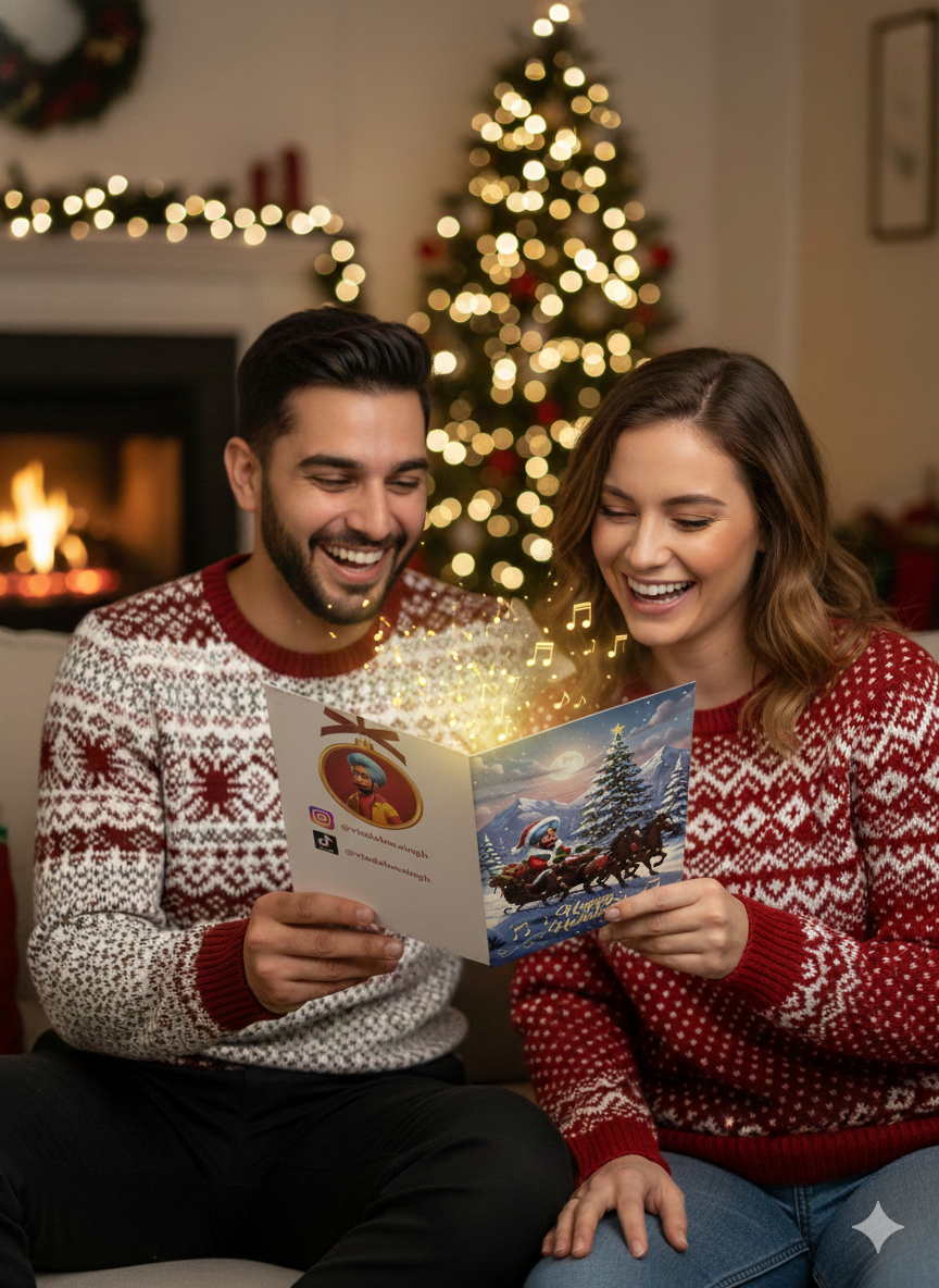 Holiday Musical Greeting Card - Sleigh Ride