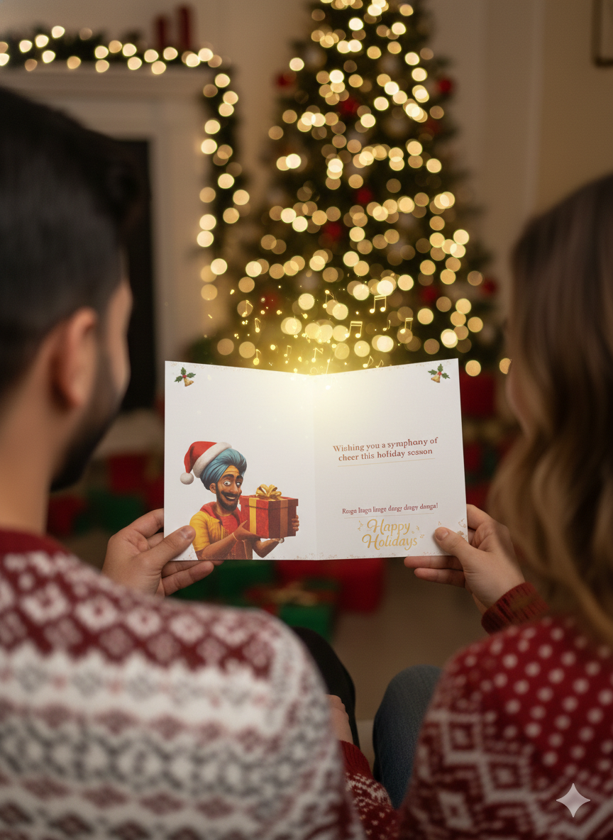 Holiday Musical Greeting Card - Sleigh Ride