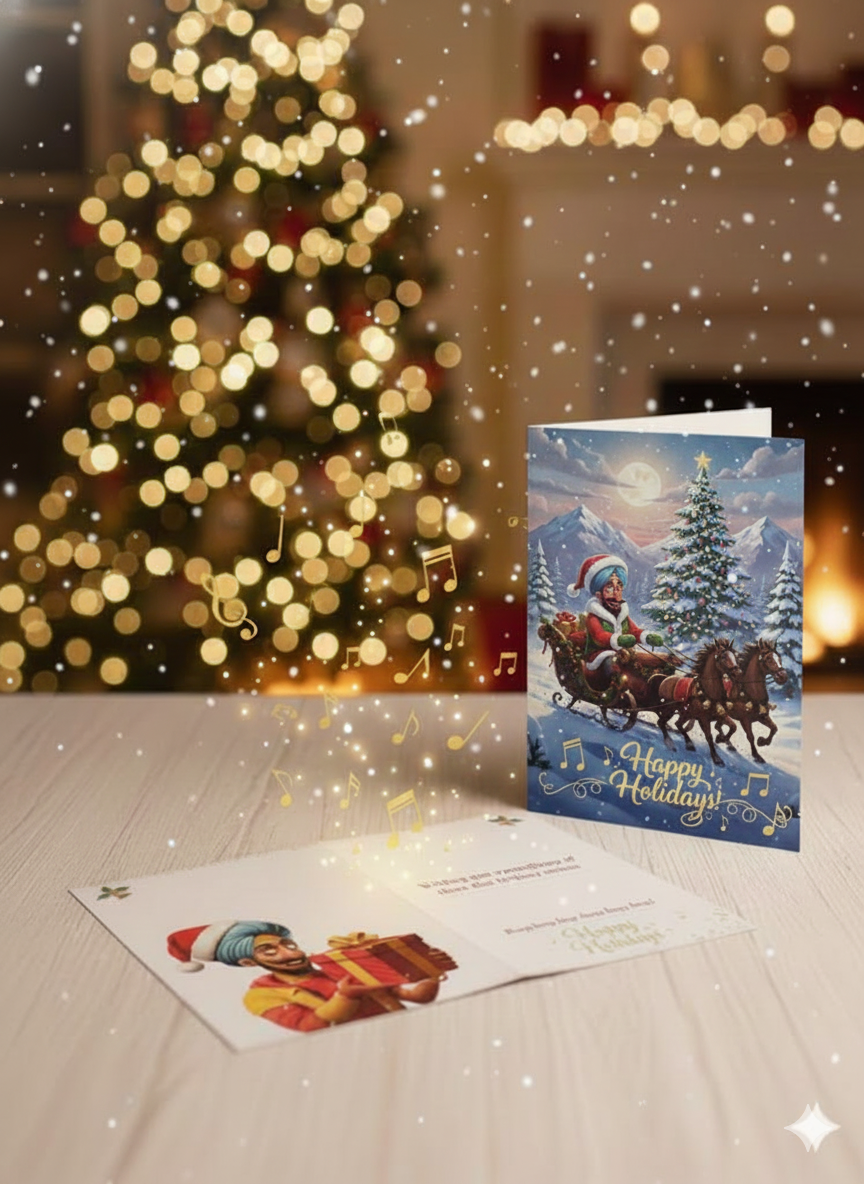Holiday Musical Greeting Card - Sleigh Ride