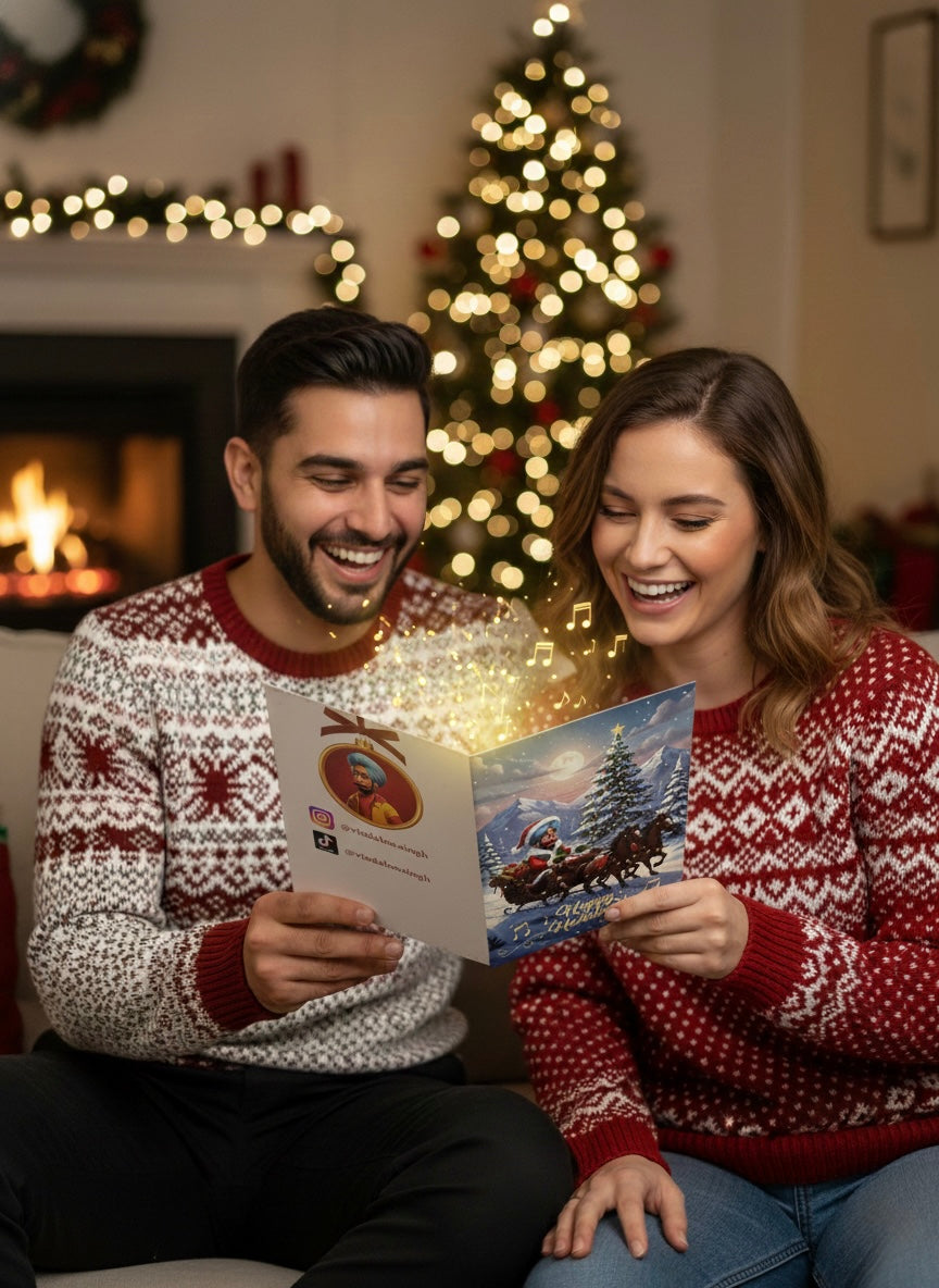 Holiday Musical Greeting Card - Sleigh Ride