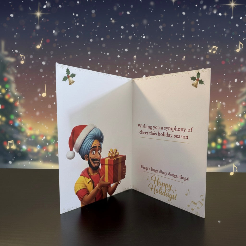 Holiday Musical Greeting Card - Sleigh Ride