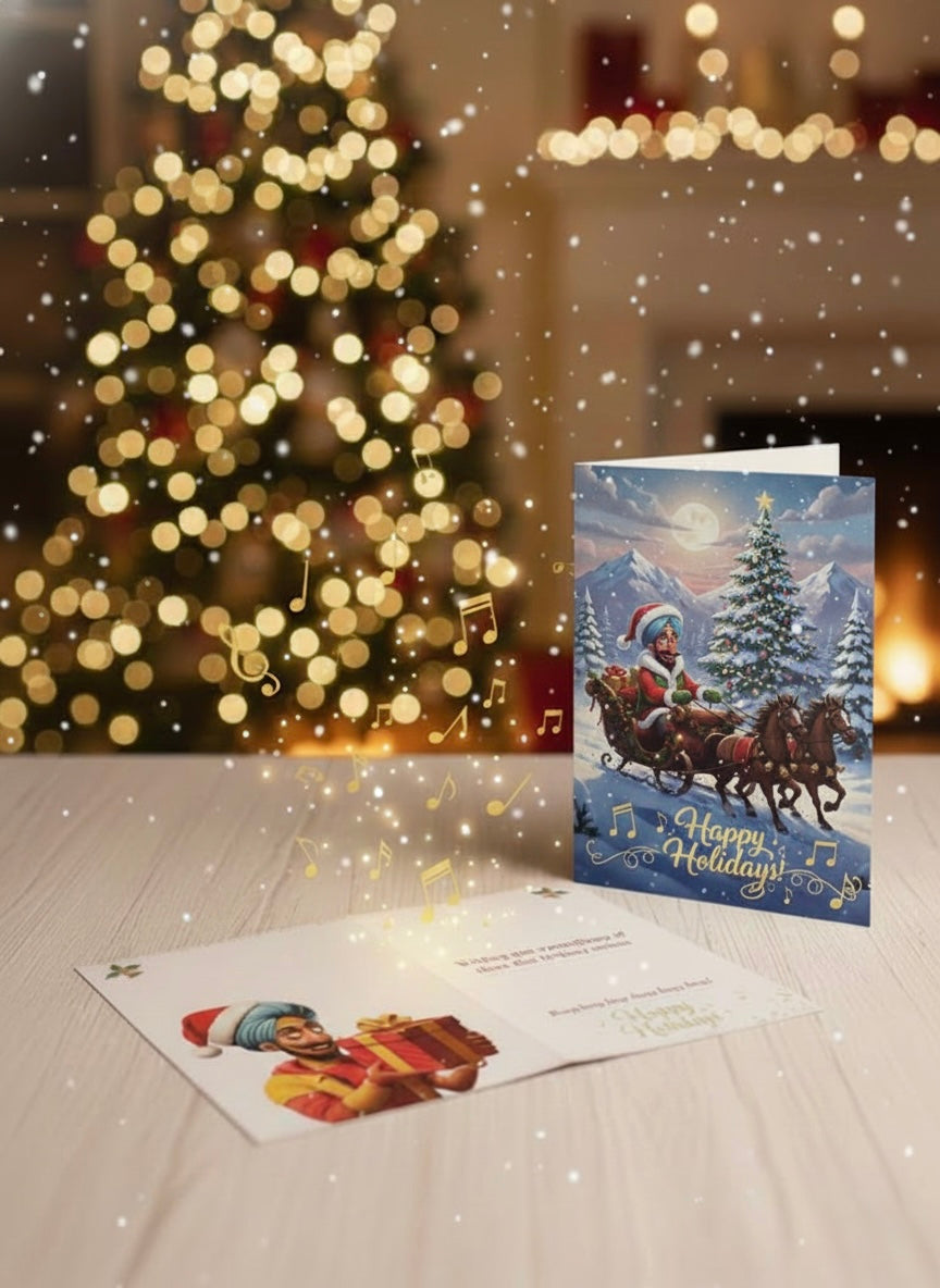 Holiday Musical Greeting Card - Sleigh Ride