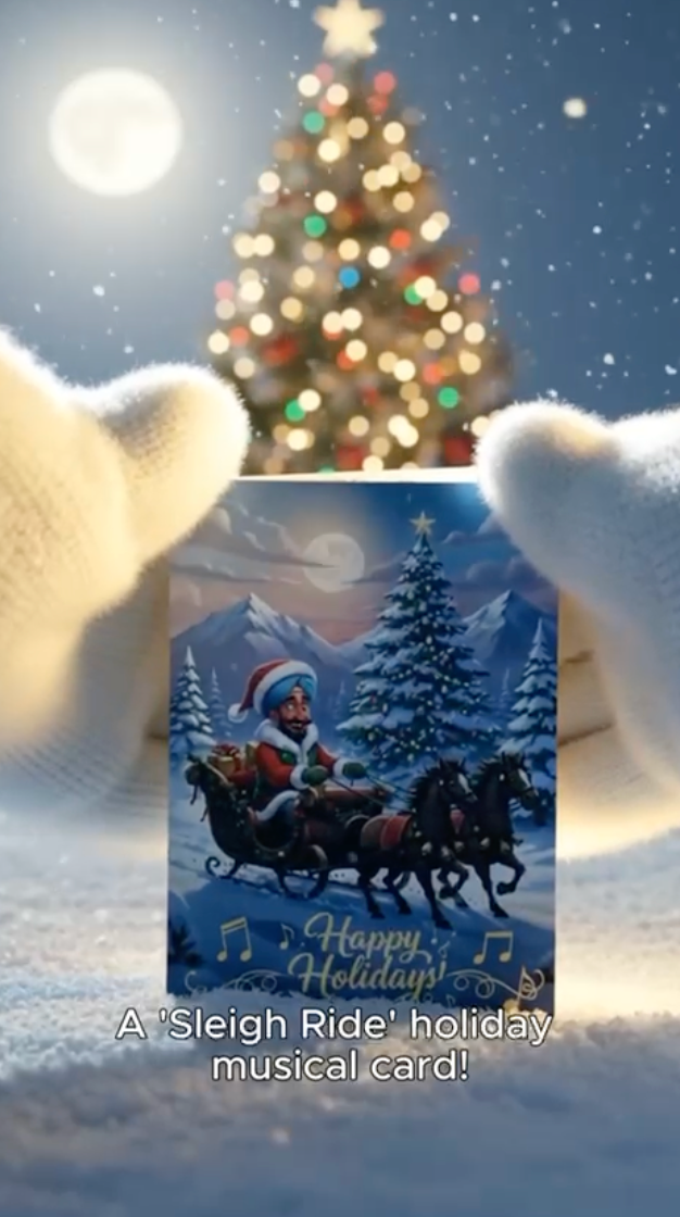 Vindaloo Singh Sleigh Ride Greeting Card Video